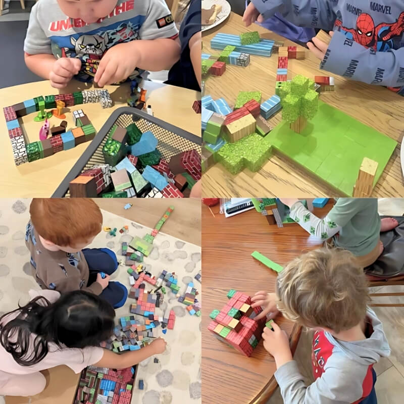 Creative magnetic blocks – Cubes with 8 Magnets for Endless Builds