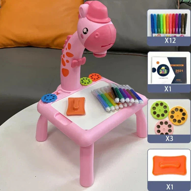 Tracing Projector with board, markers, eraser & templates