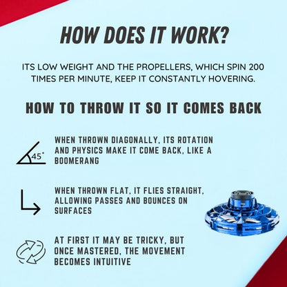 Floating Spinner – USB Rechargeable with LED Lights