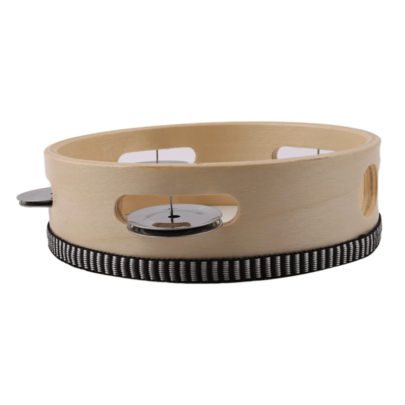Wooden Tambourine with Jingles