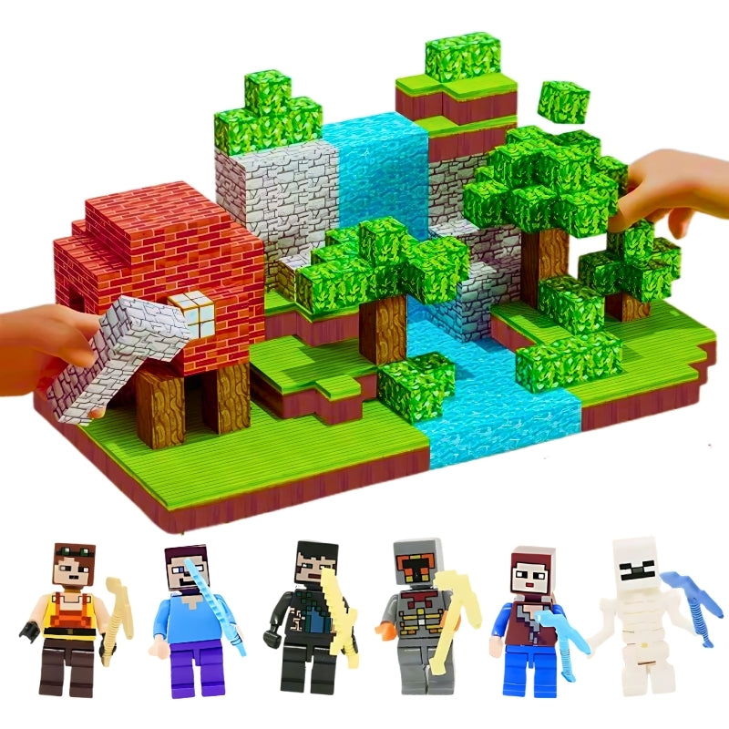 Creative magnetic blocks – Cubes with 8 Magnets for Endless Builds