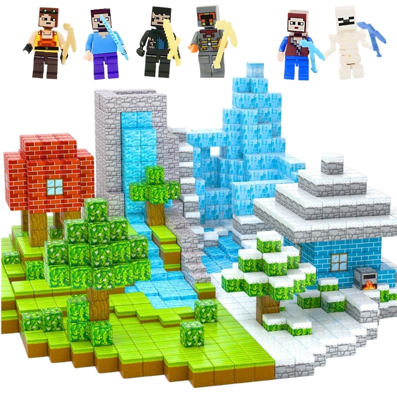 Creative magnetic blocks – Cubes with 8 Magnets for Endless Builds