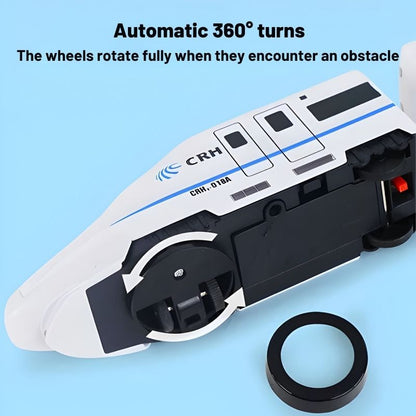 Obstacle-avoiding train – Automatic turning with music & light
