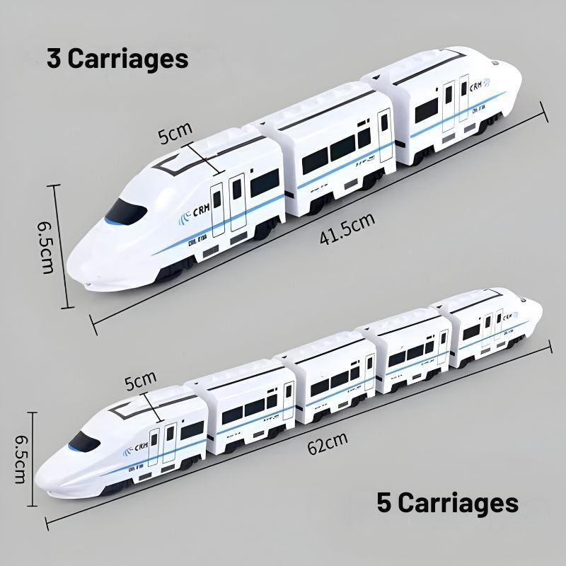 Obstacle-avoiding train – Automatic turning with music & light