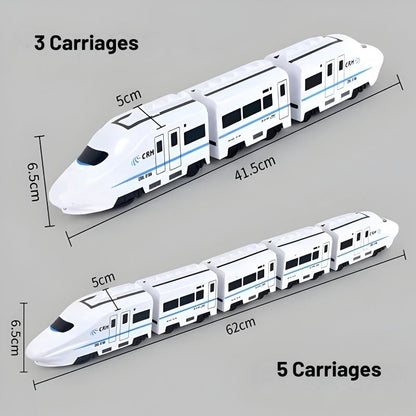 Obstacle-avoiding train – Automatic turning with music & light