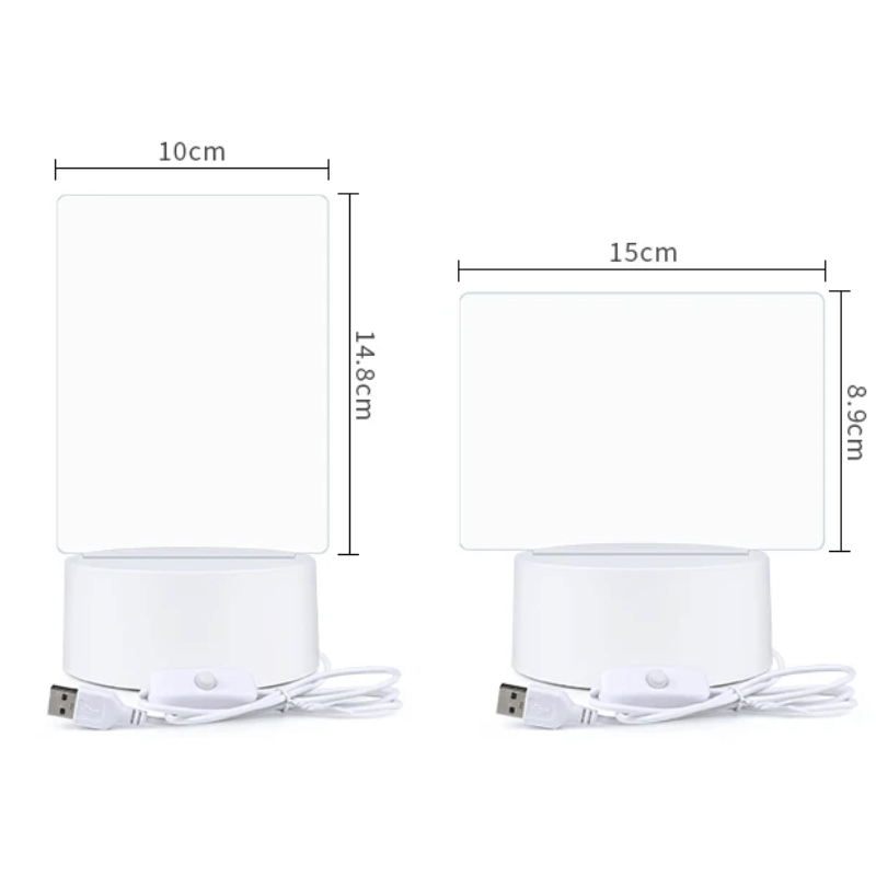 LED bedside writing & drawing board