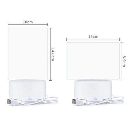 LED bedside writing & drawing board