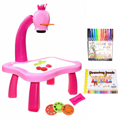 Tracing Projector with board, markers, eraser & templates