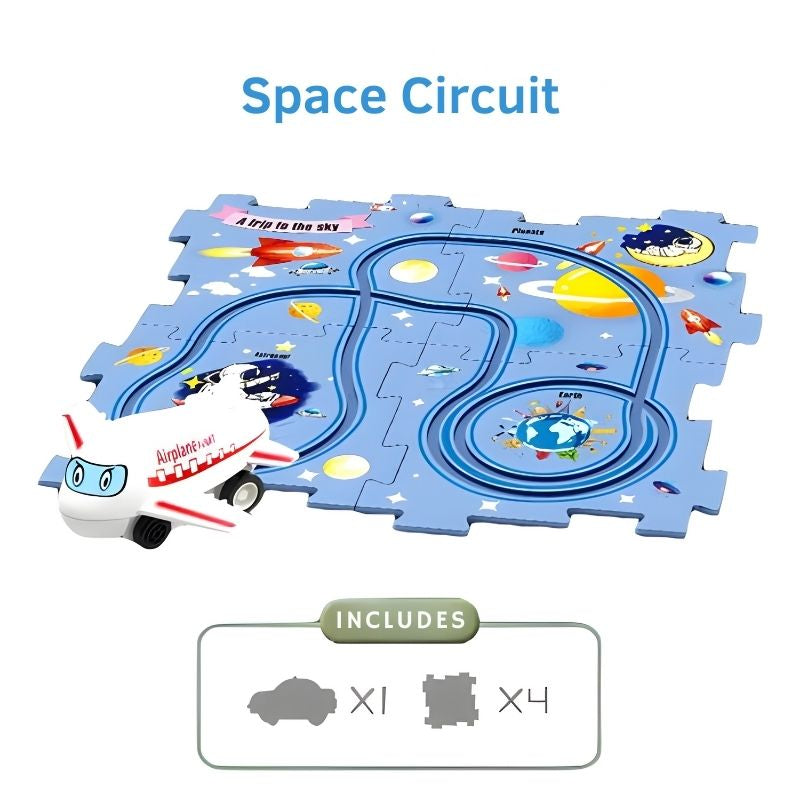 Puzzle track – Customisable car circuit with Interlocking Pieces