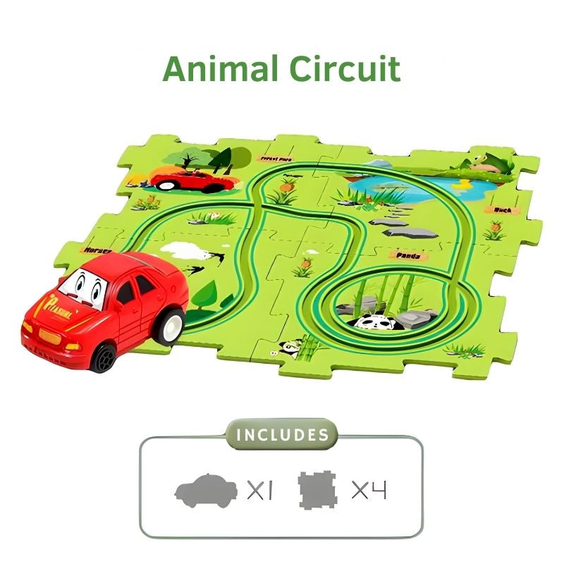 Puzzle track – Customisable car circuit with Interlocking Pieces