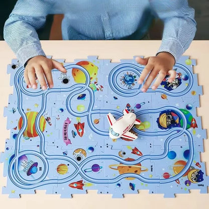 Puzzle track – Customisable car circuit with Interlocking Pieces