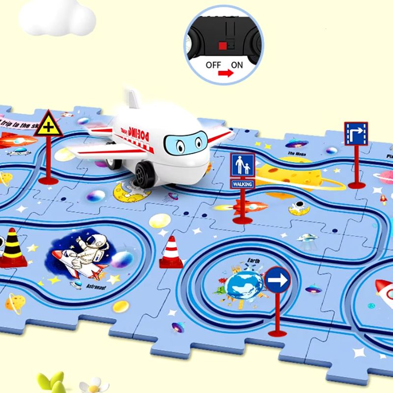 Puzzle track – Customisable car circuit with Interlocking Pieces