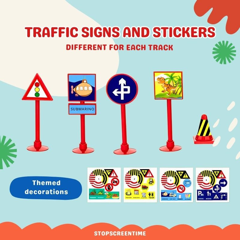 Puzzle track – Customisable car circuit with Interlocking Pieces