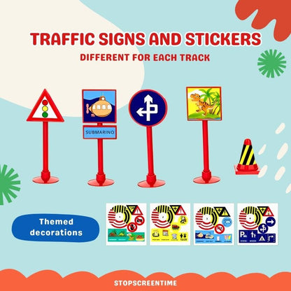 Puzzle track – Customisable car circuit with Interlocking Pieces