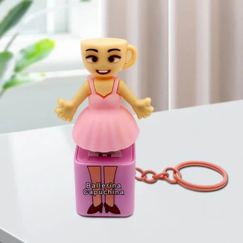 Brainrot Sound Pushers with keychain – Tungtungtung sahur, ballerina capuchina, chimanzini bananini, tralalero...