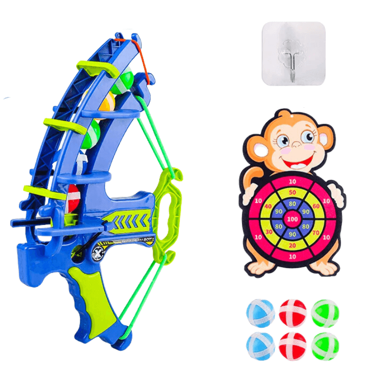 ArkShot – Bow with Target, 6 balls & wall hook