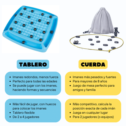 Magnetic checkers – Board game with 20 Magnets