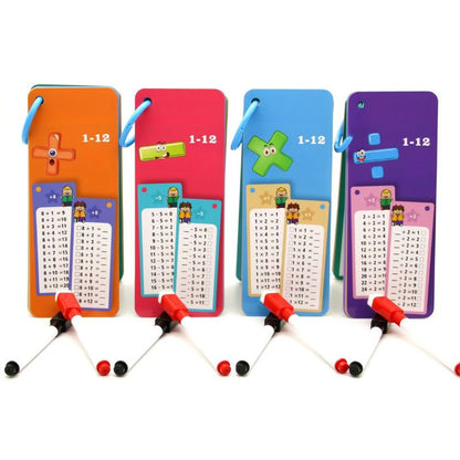 Reusable operations boards – Times tables, division, addition & subtraction 1–12 with Markers