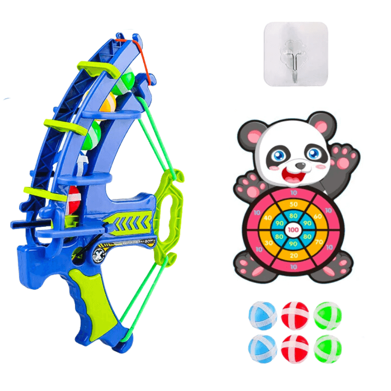 ArkShot – Bow with Target, 6 balls & wall hook