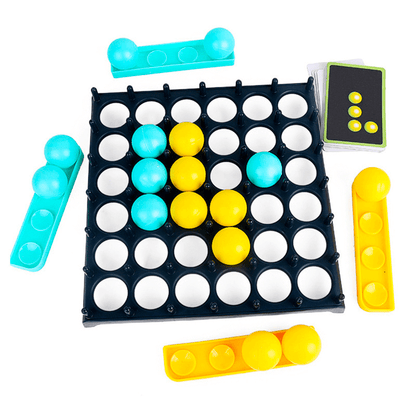Bounce ball – Family tabletop game with 16 Balls & 9 Shape Cards