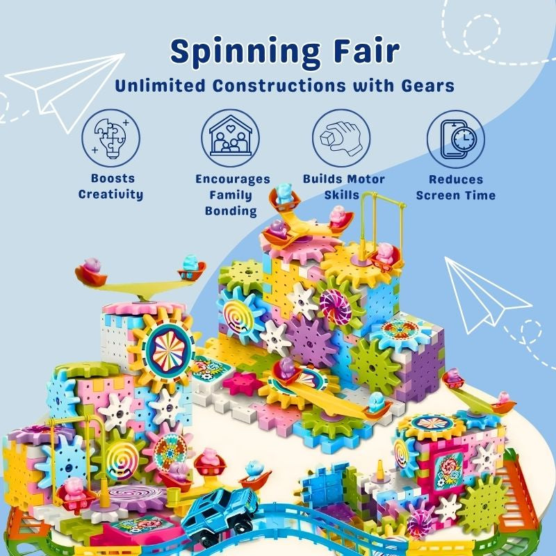 Rotating Park – Gear construction set with Motor