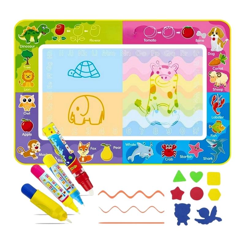 Magic water drawing mat + accessories