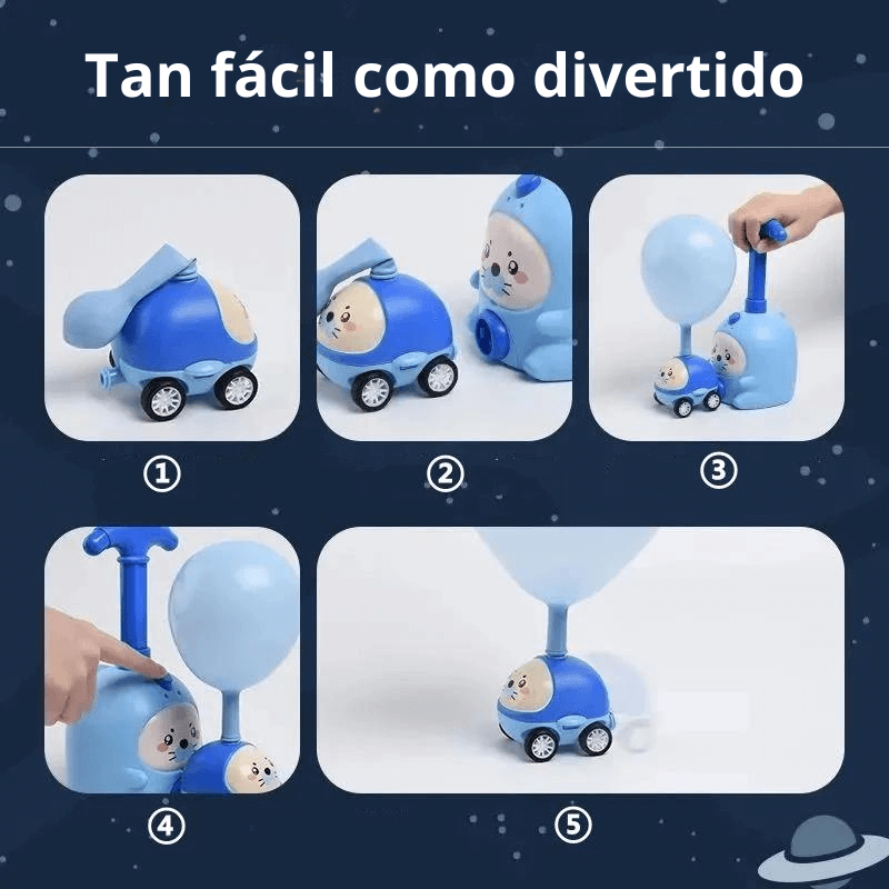 Blow the balloons – Air propulsion game