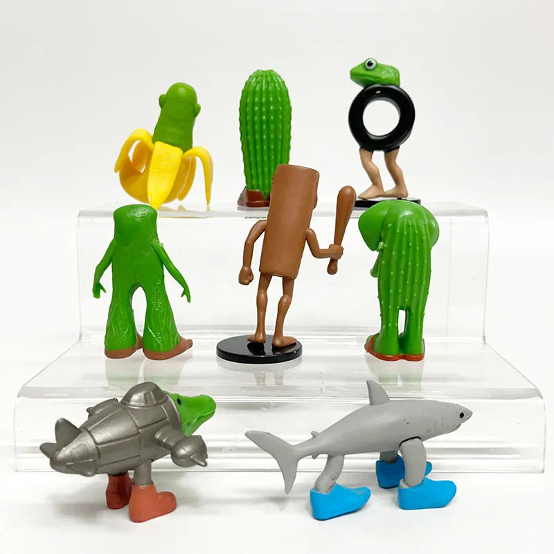 Brainrot figurines, pack of 8 – Tungtung sahur, tralalero tralala, ballerina capuchina...