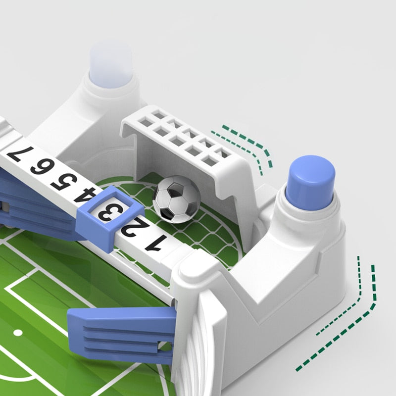 Mini 1‑on‑1 football field – Pinball-style tabletop game (26x13cm)