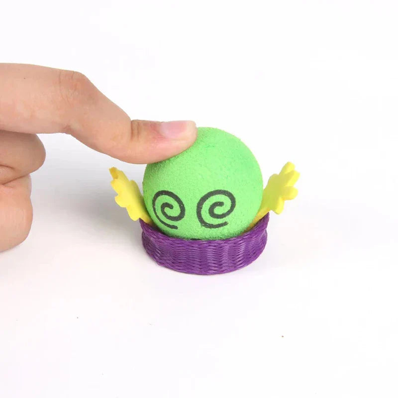 Jumping Mini Figures – 10 Pieces with rubber heads & expressive faces (jump up to 2m!)