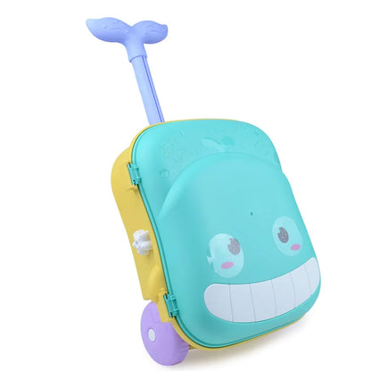 Whale beach suitcase kit – Case with sand toys, fountain & water play area