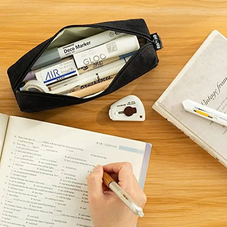 Classic Fabric Pencil Case – 3 Colours