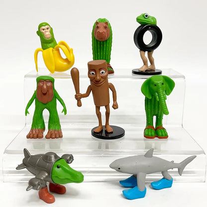 Brainrot figurines, pack of 8 – Tungtung sahur, tralalero tralala, ballerina capuchina...