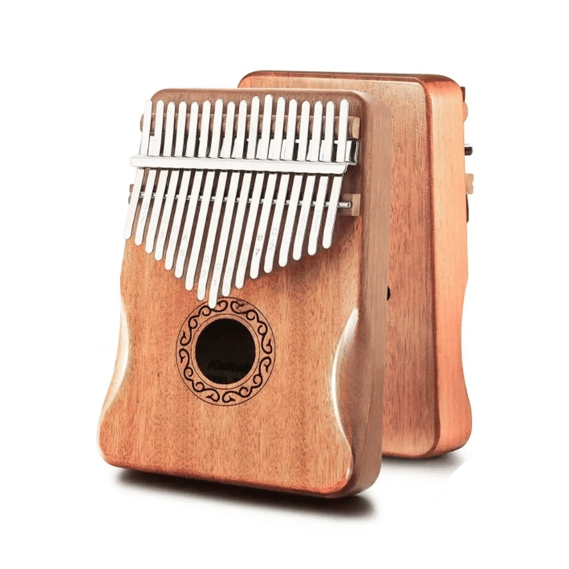 Kalimba – 21‑Key Mahogany Thumb Piano, with tuning hammer, finger picks, songbook & bag