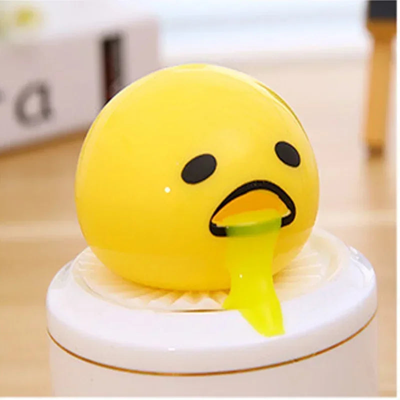Egg Vomits! – 2 Slime Eggs in yolk colour, anti-stress toy