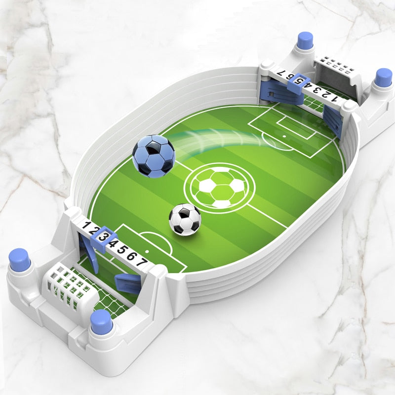 Mini 1‑on‑1 football field – Pinball-style tabletop game (26x13cm)