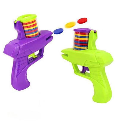 Rubber Disc Launcher with 15 Discs